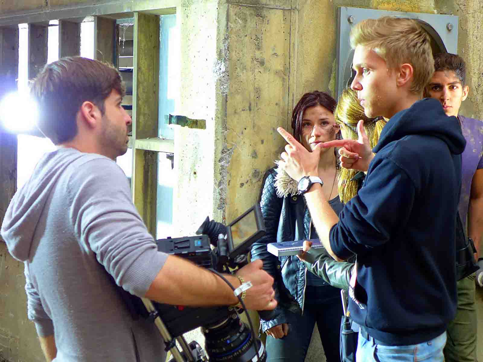 Robert Kouba auf dem Set von «Singularity».