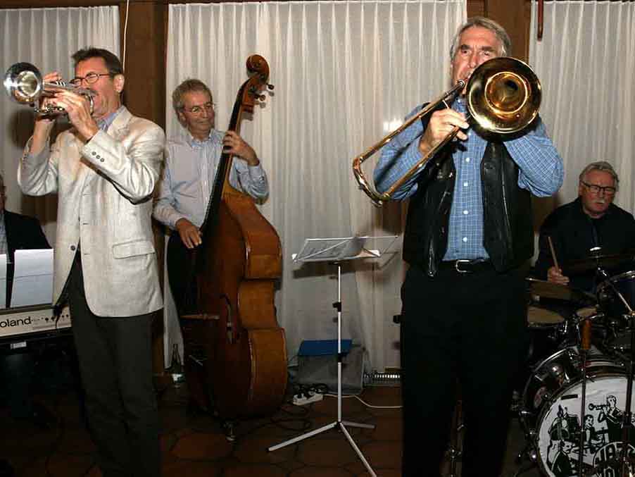 Von links nach rechts Jan Zeman, Ivan Kubias, Jirka Hoppe, Miroslav Steiner, Ivan Hrdina.