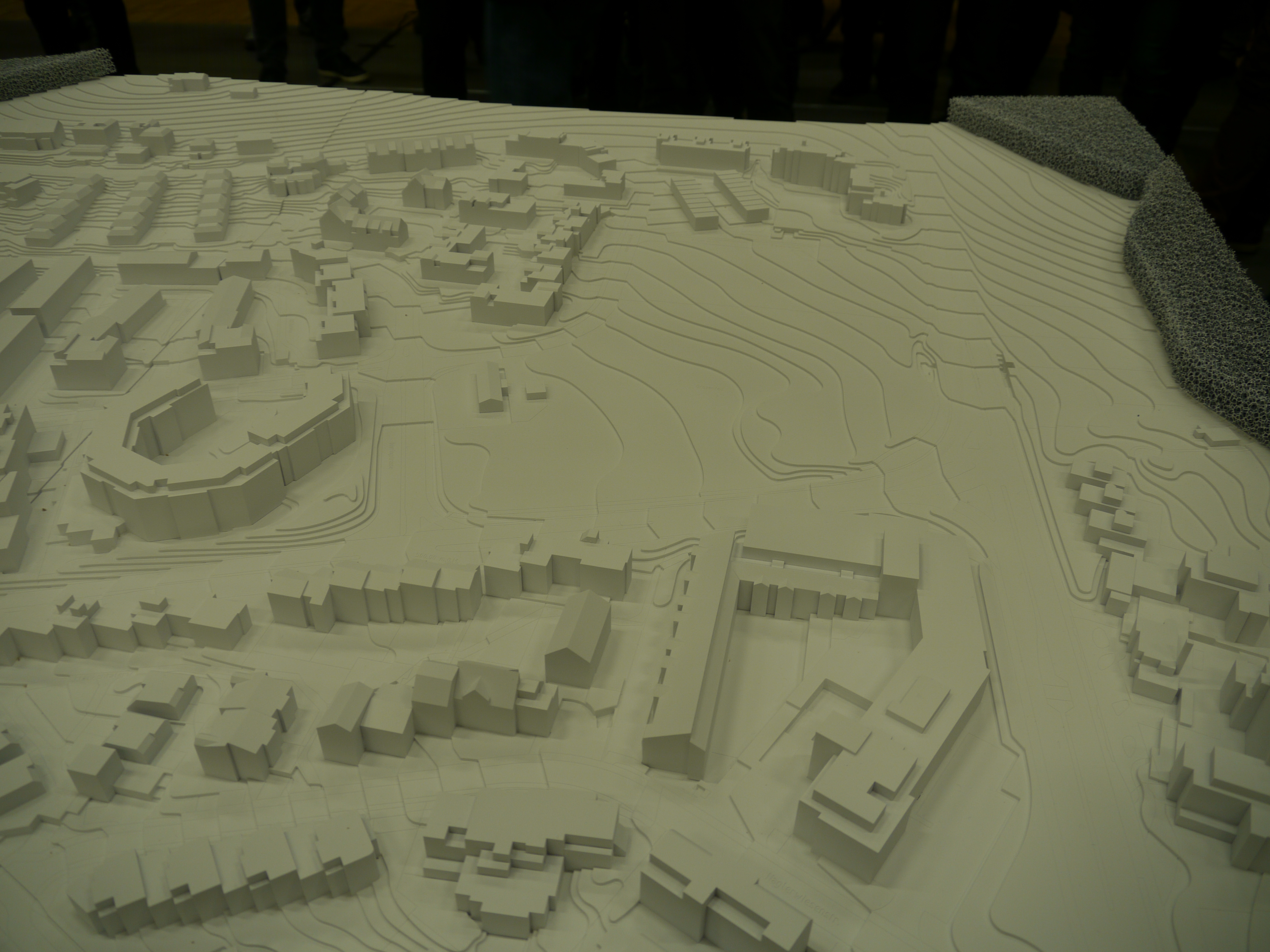 Darum geht es: Was wird frühestens 2023 auf diesem Ausschnitt des Stadtmodells gebaut? Das Quartier redet mit.