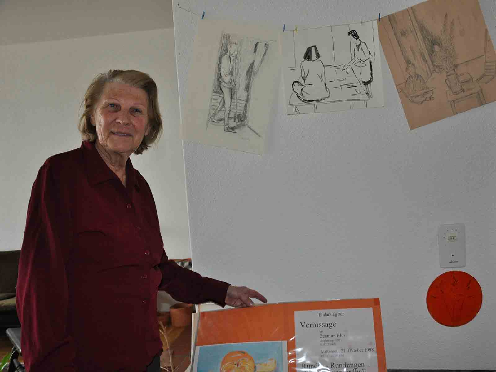 Heidi Bolliger stellt ihre "Menschen-Bilder" im Tertianum Im Brühl aus.