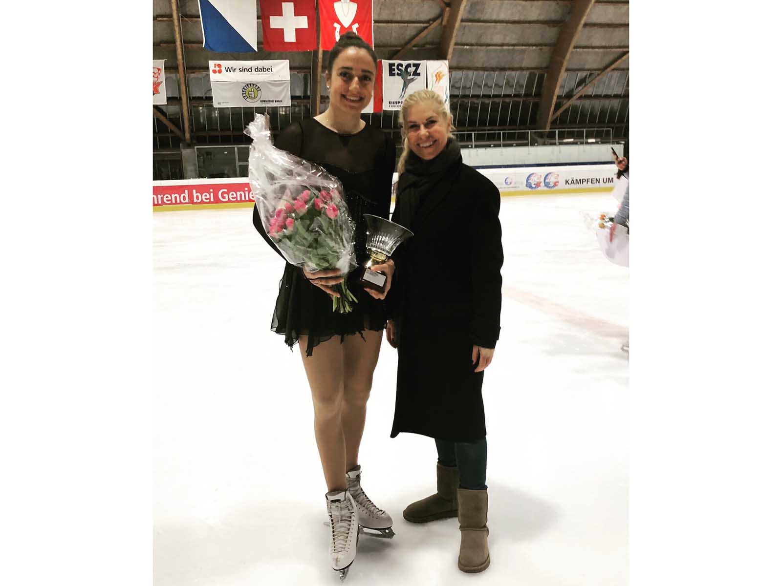 Die 19-jährige Hönggerin Linda Kaiser holte den Stadtmeisterschaftstitel im Eiskunstlauf.