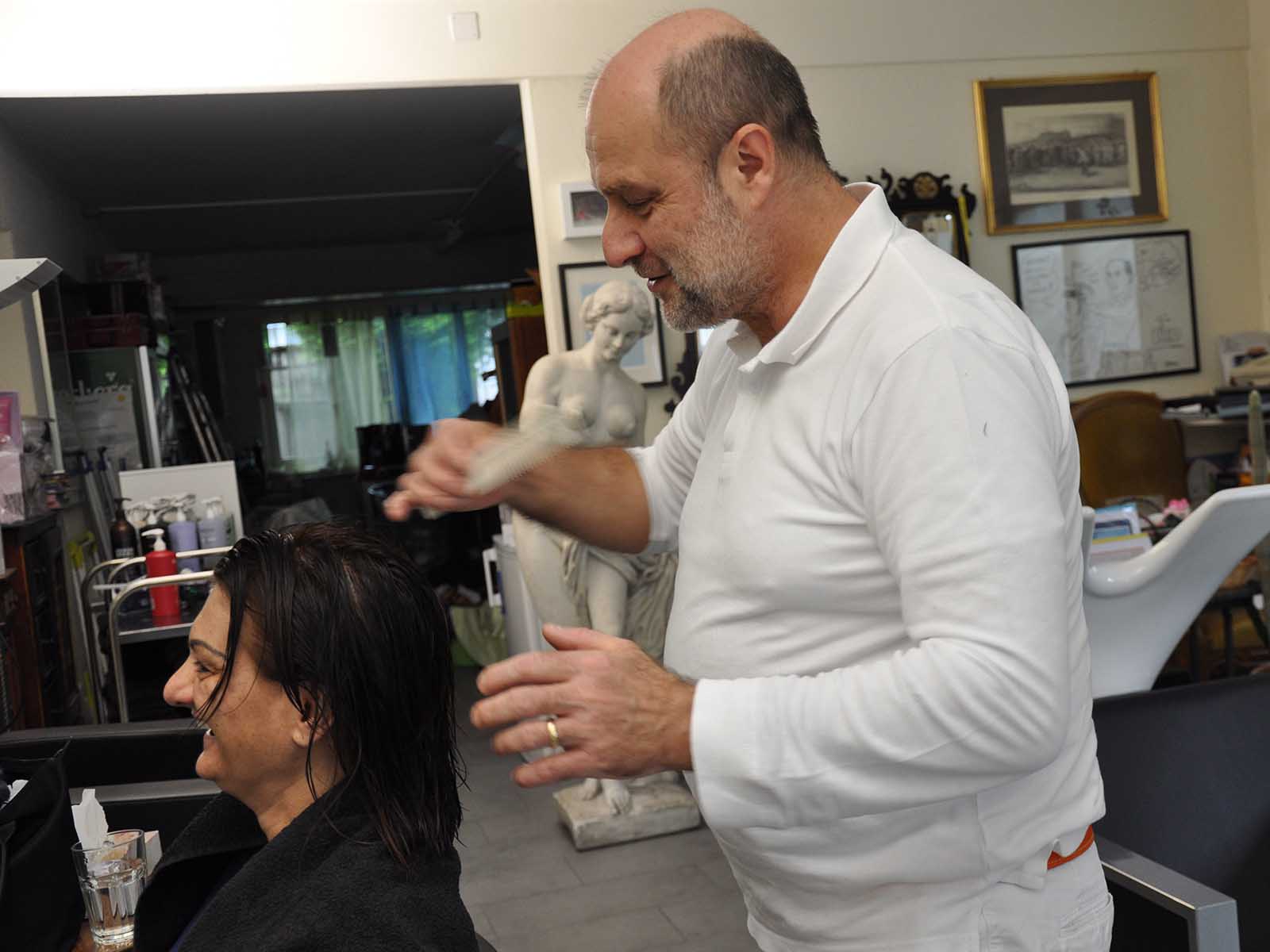 Pino Sette ist Coiffeur mit Leib und Seele.