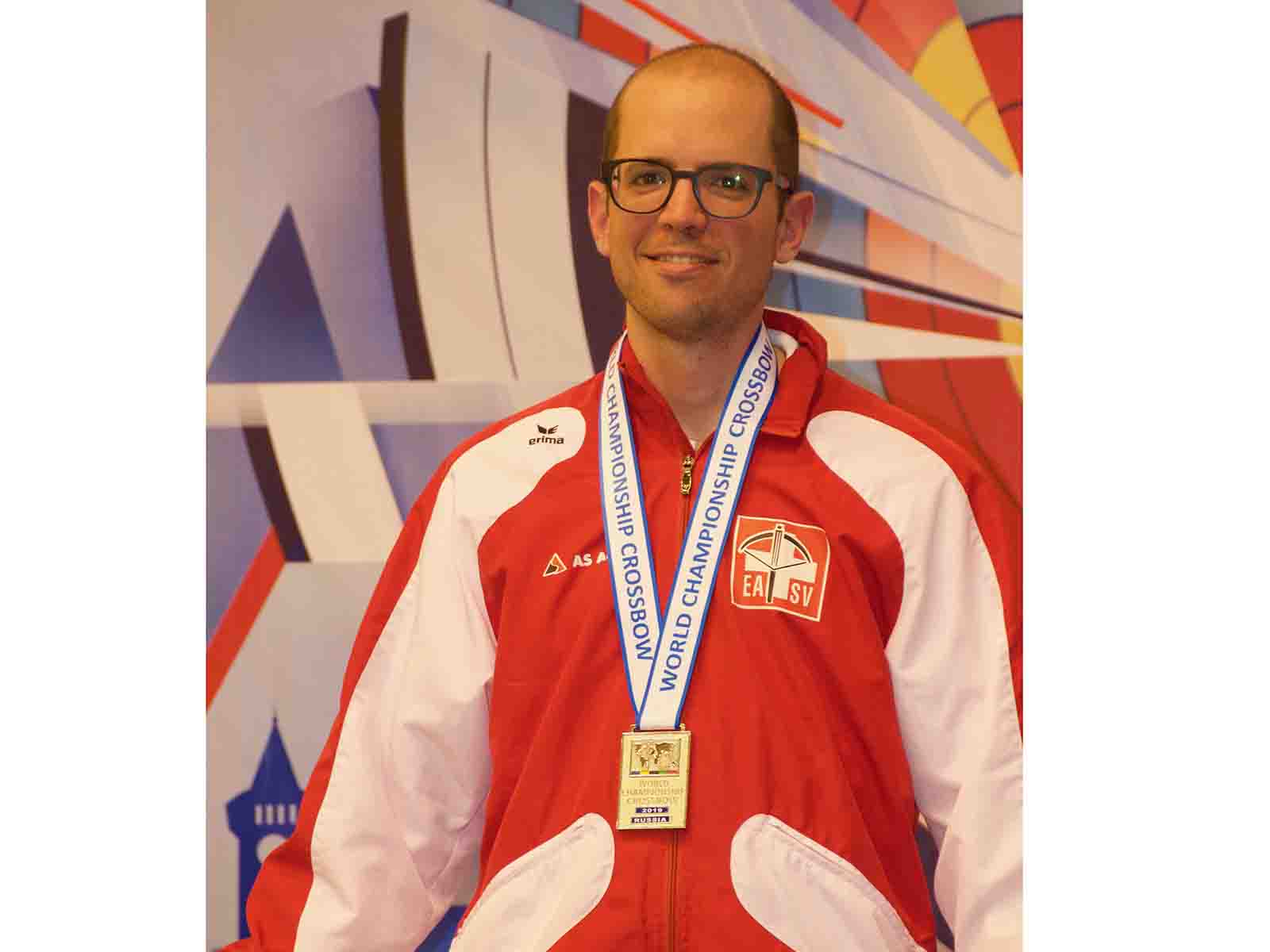Marco Vetsch bei der Siegerehrung