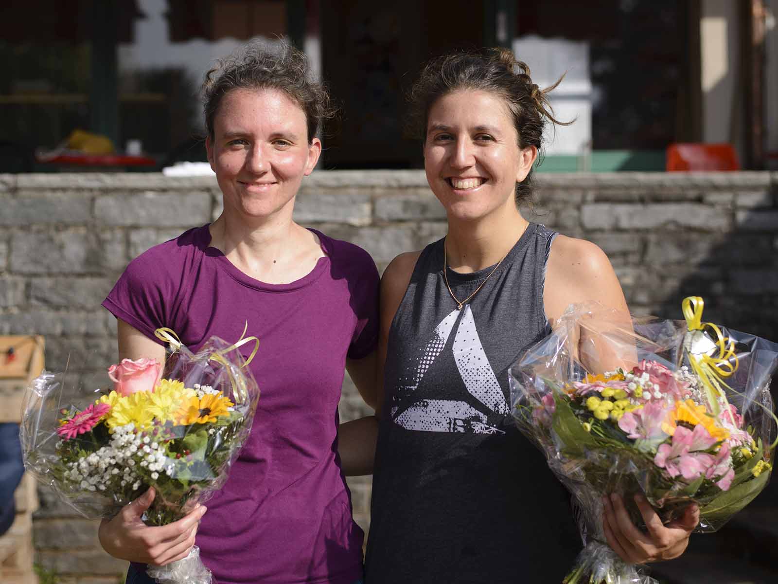 Finalistin Eveline Schurter (links) und Siegerin Claire Musso.