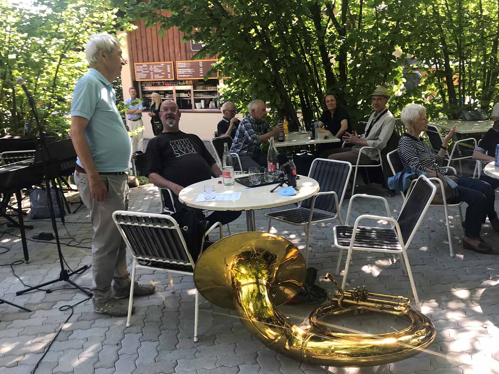 Kurze Pause bevor der Jazz Circle weiterjammed.