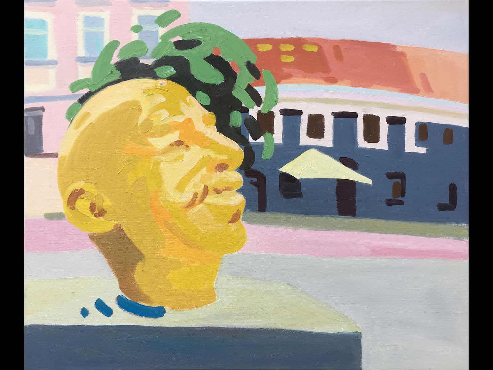 Yellow Head, Martynas Gaubas, Rathaus Vilnius, Litauen.