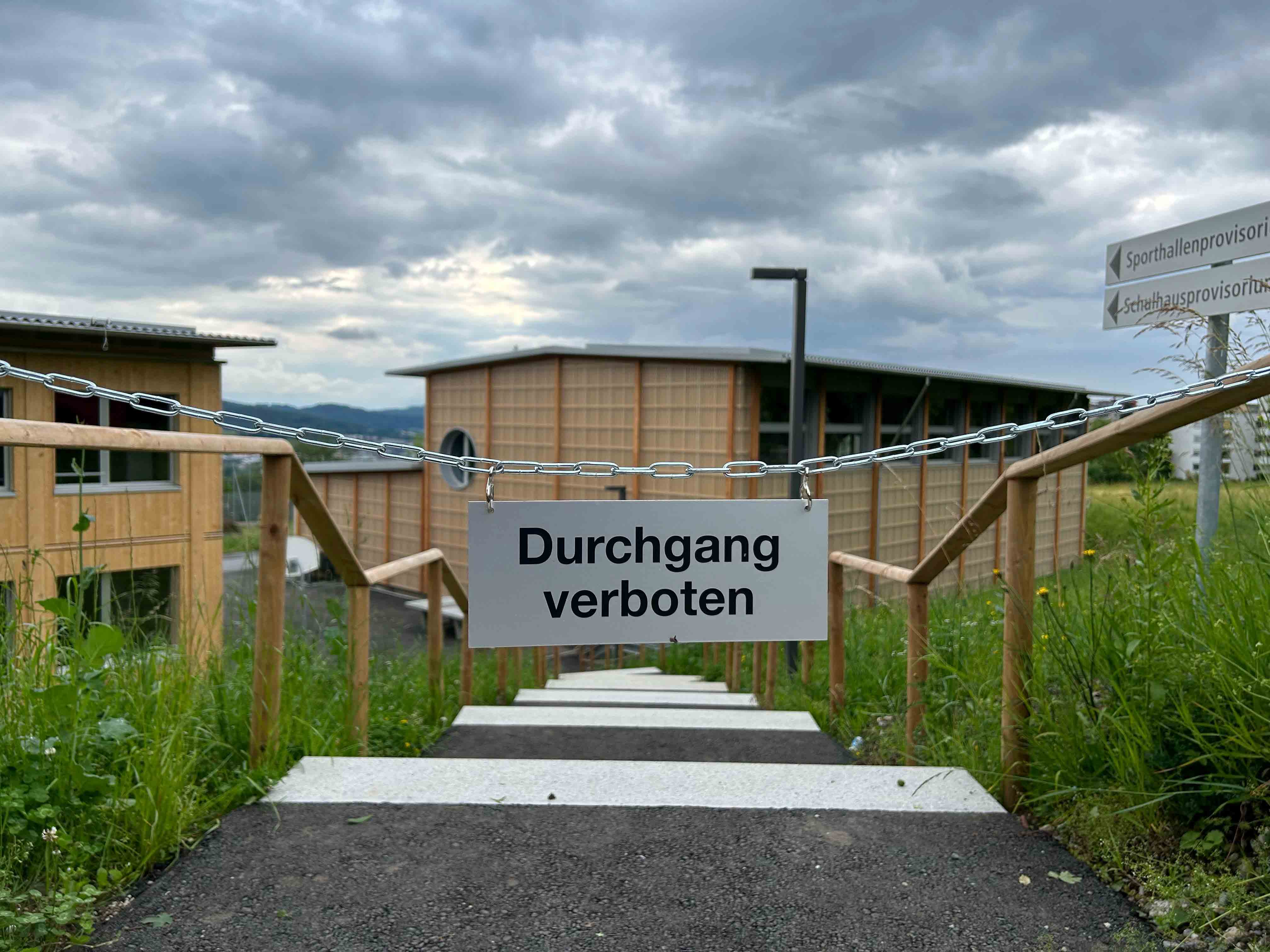 «Kein Durchgang»